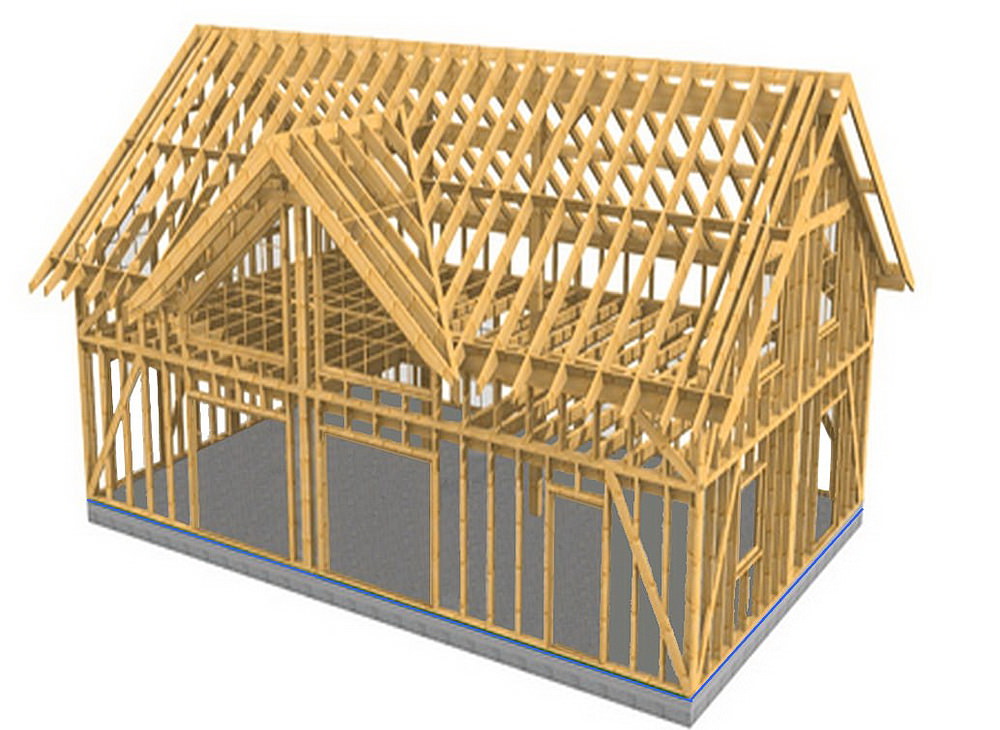 Проект строительства каркасного дома